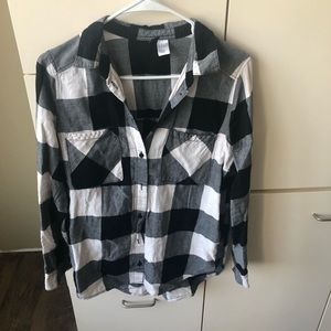 Black and white plaid top from H&M.